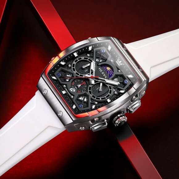 ⚡Watches for Men Waterproof Analog Quartz Chronograph Business Casual Dress - Picture 7 of 9